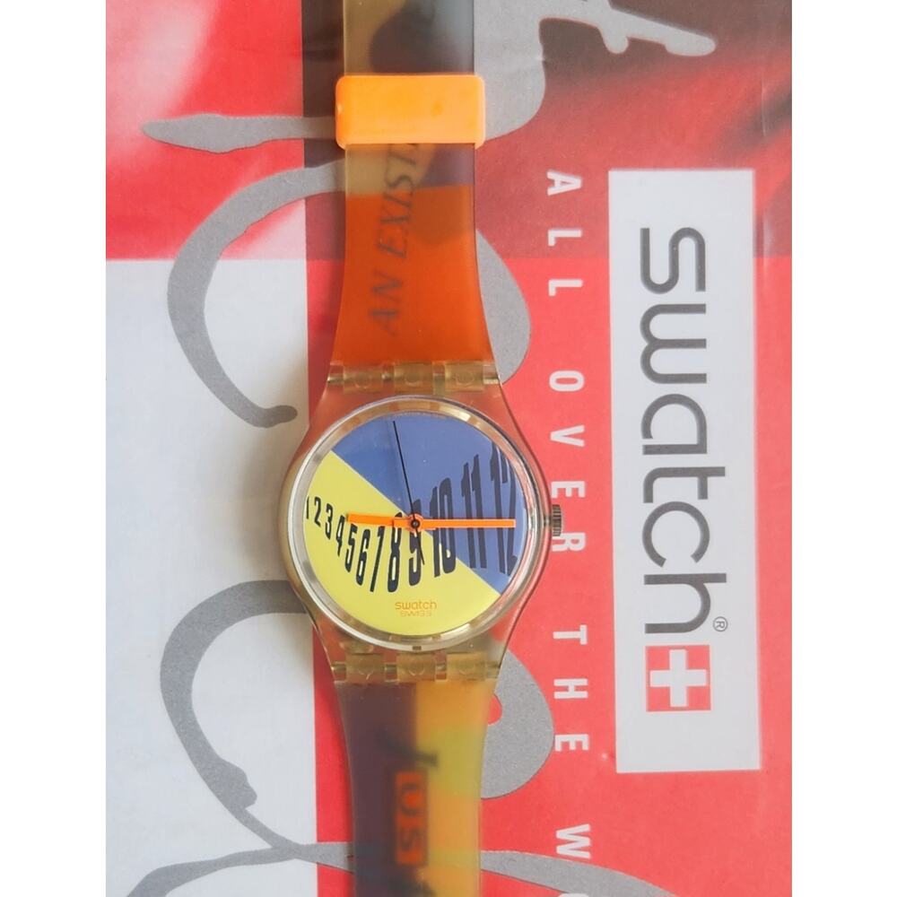 Swatch watch TYPESETTER GK131 1991 Standard Gents New old stock